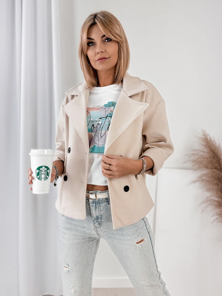 PŁASZCZ NAYA BEŻOWY