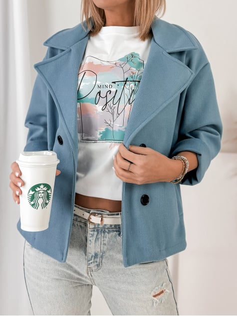 PŁASZCZ NAYA NIEBIESKI