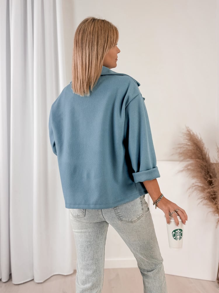 PŁASZCZ NAYA NIEBIESKI