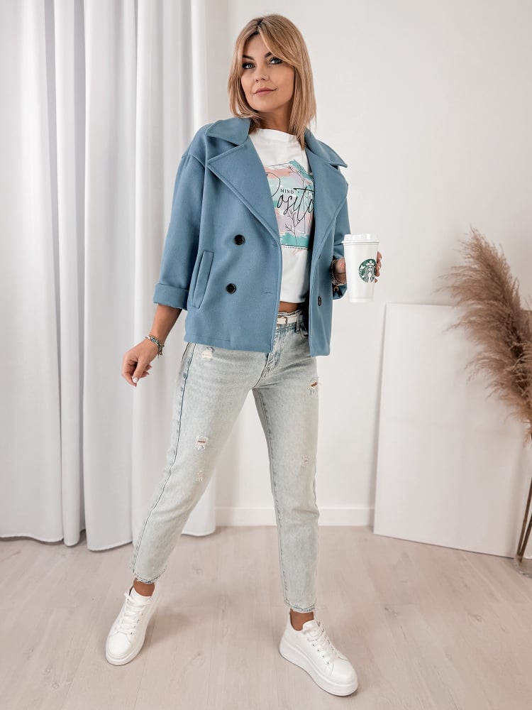 PŁASZCZ NAYA NIEBIESKI