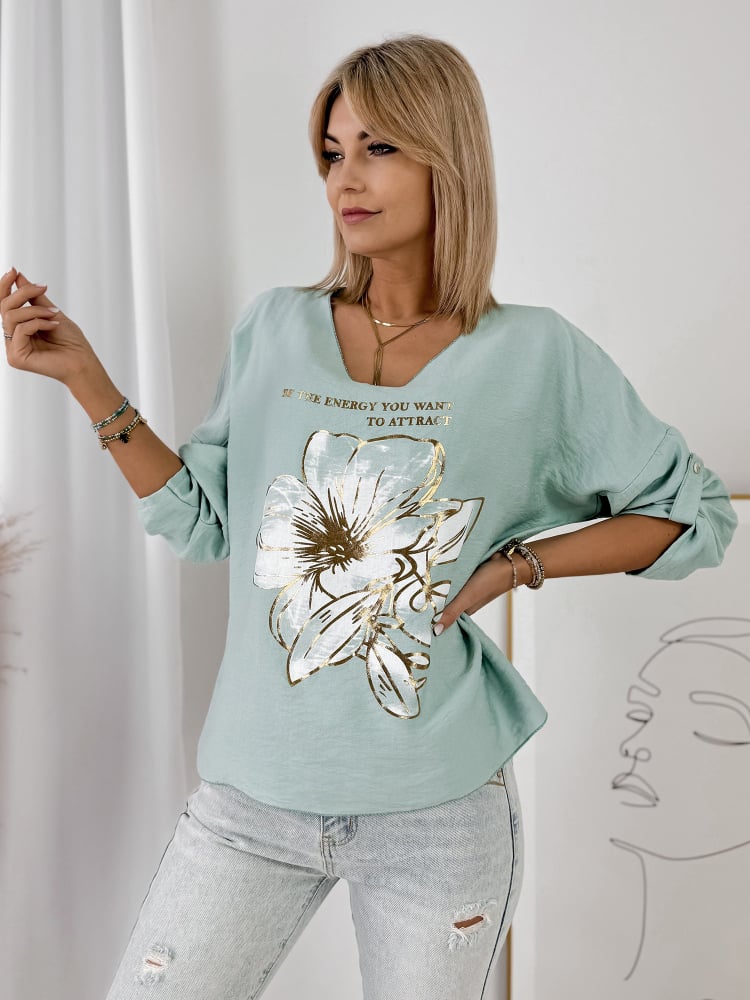 BLUZKA ZINZA MIĘTOWA