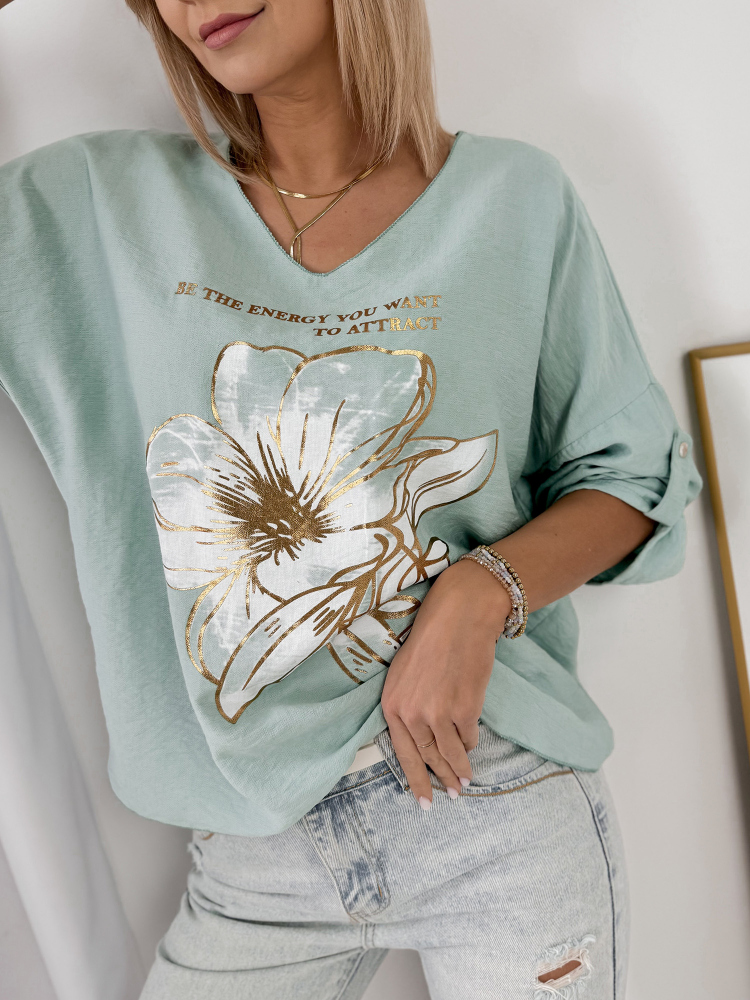 BLUZKA ZINZA MIĘTOWA