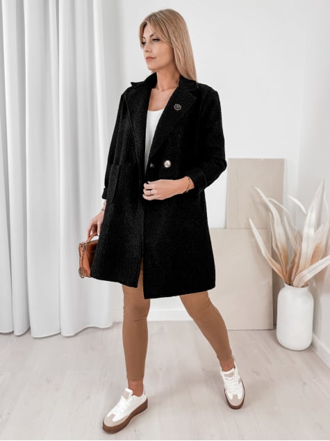 PŁASZCZ BOUCLE MELINDA CZARNY