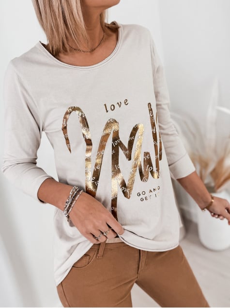 BLUZKA MIRON BEŻOWA