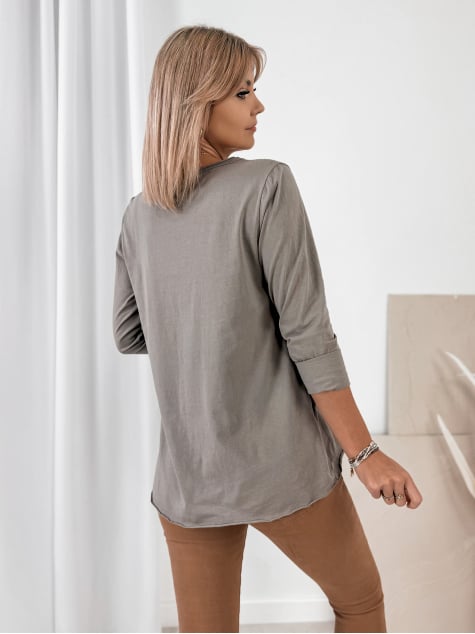 BLUZKA MIRON CIEMNOBEŻOWA