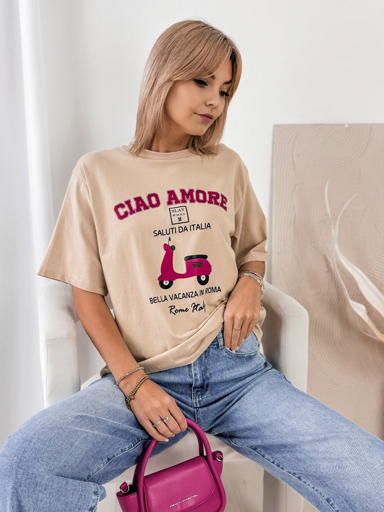 BLUZKA AMOREMI BEŻOWA