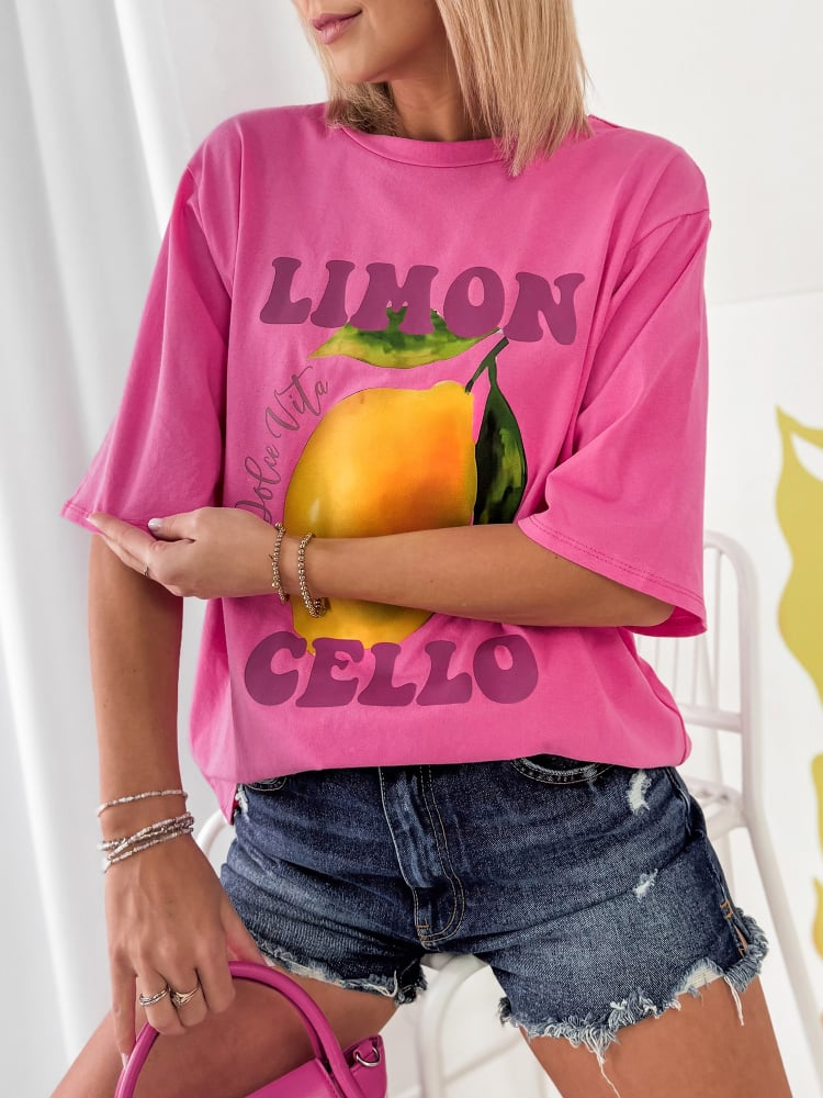 BLUZKA LIMONES RÓŻOWA