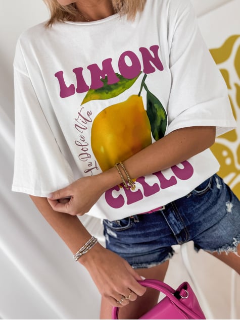 BLUZKA LIMONES BIAŁA