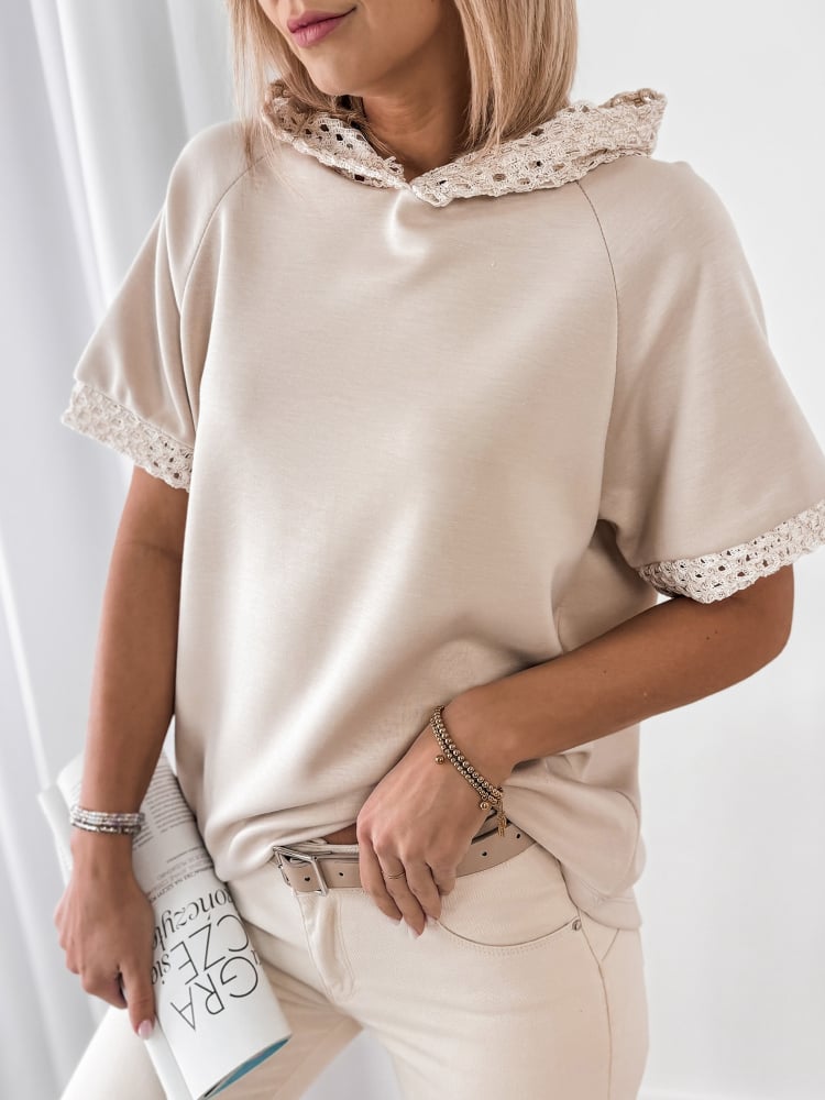 BLUZKA VELORA BEŻOWA