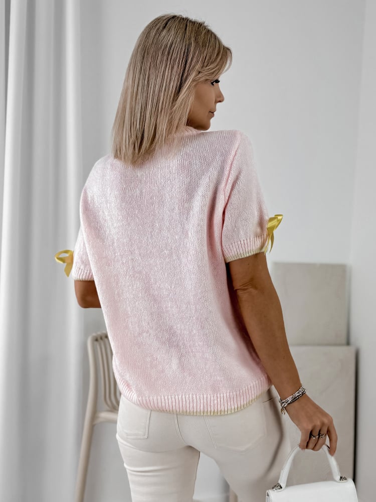 SWETER FAYRO PUDROWY RÓŻ