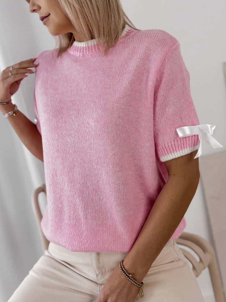 SWETER FAYRO RÓŻOWY