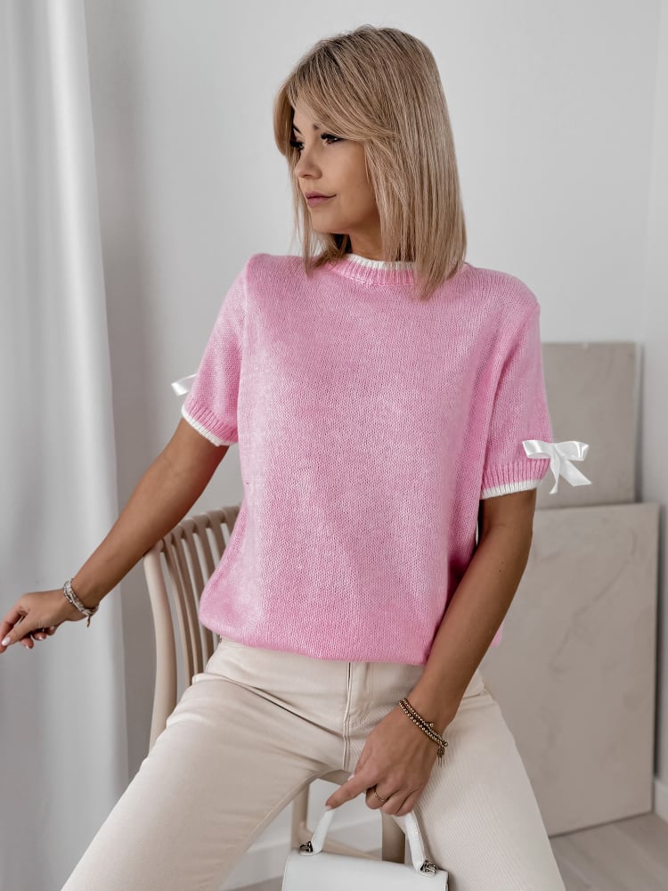 SWETER FAYRO RÓŻOWY