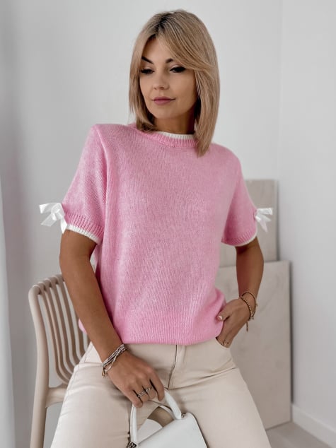 SWETER FAYRO RÓŻOWY