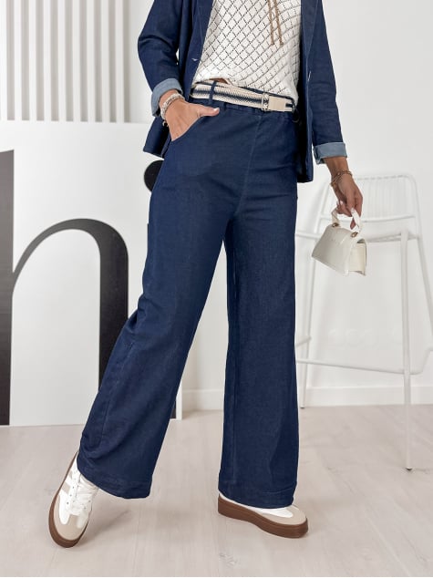 SPODNIE JAMINNA CIEMNONIEBIESKIE