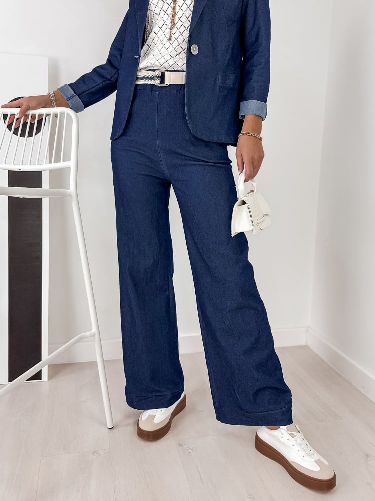 SPODNIE JAMINNA CIEMNONIEBIESKIE