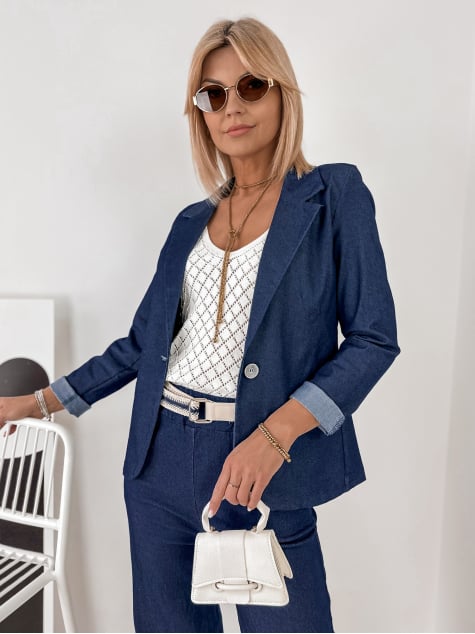 ŻAKIET JAMINNA CIEMNONIEBIESKI