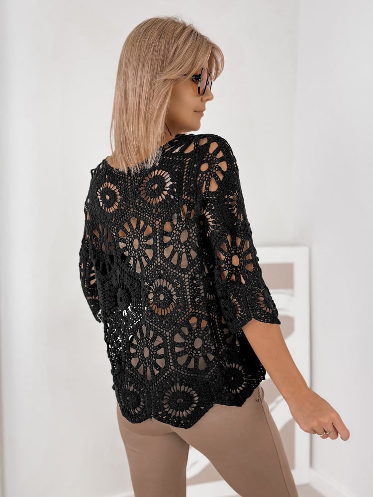 SWETER BRIELLE CZARNY