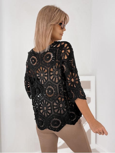 SWETER BRIELLE CZARNY