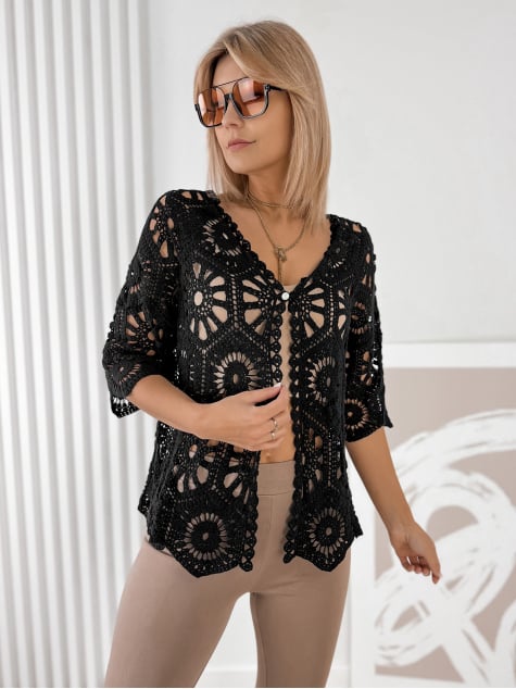 SWETER BRIELLE CZARNY