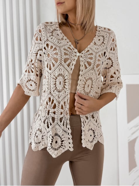 SWETER BRIELLE BEŻOWY