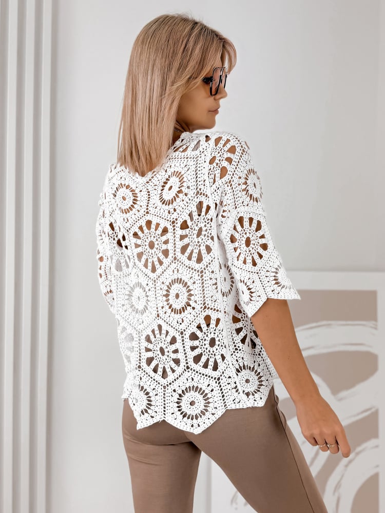 SWETER BRIELLE BIAŁY