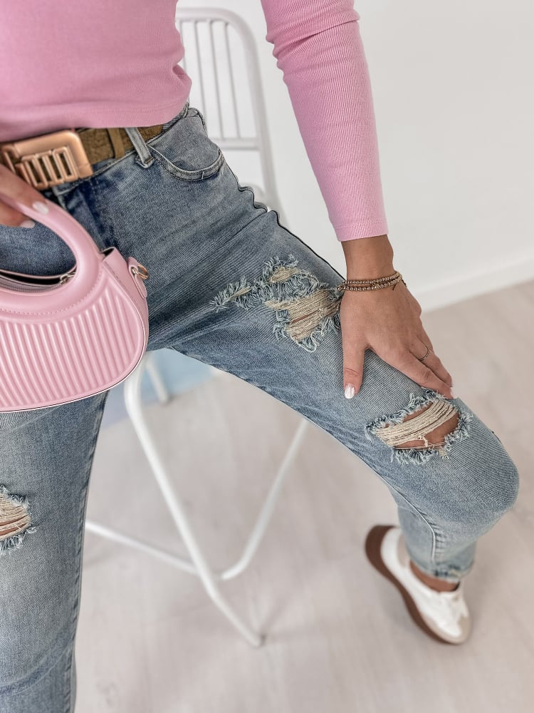 SPODNIE DELENA JEANSOWE