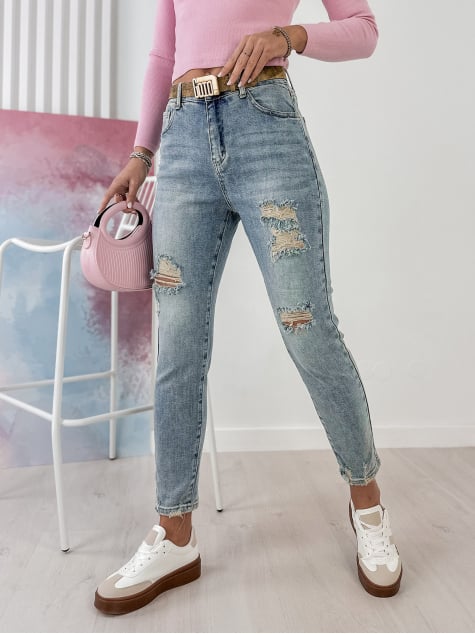 SPODNIE DELENA JEANSOWE