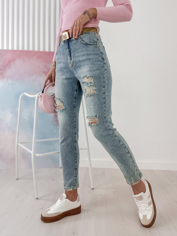 SPODNIE DELENA JEANSOWE