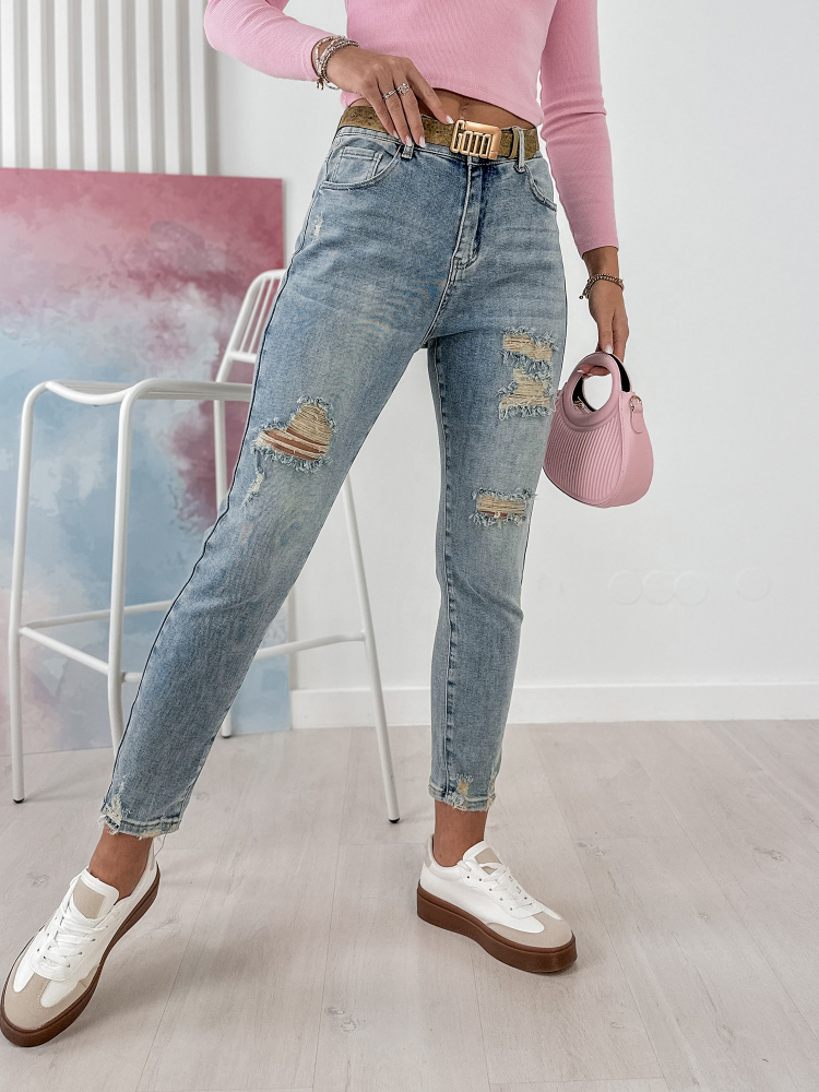 SPODNIE DELENA JEANSOWE