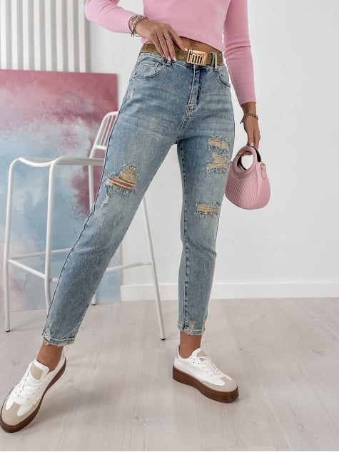 SPODNIE DELENA JEANSOWE