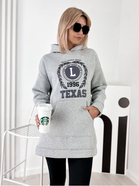 BLUZA TEXAS SZARA