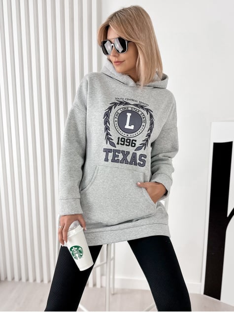 BLUZA TEXAS SZARA
