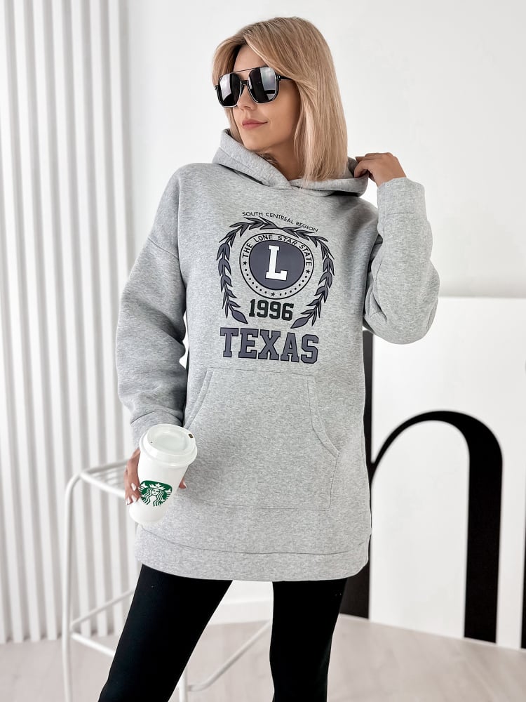 BLUZA TEXAS SZARA