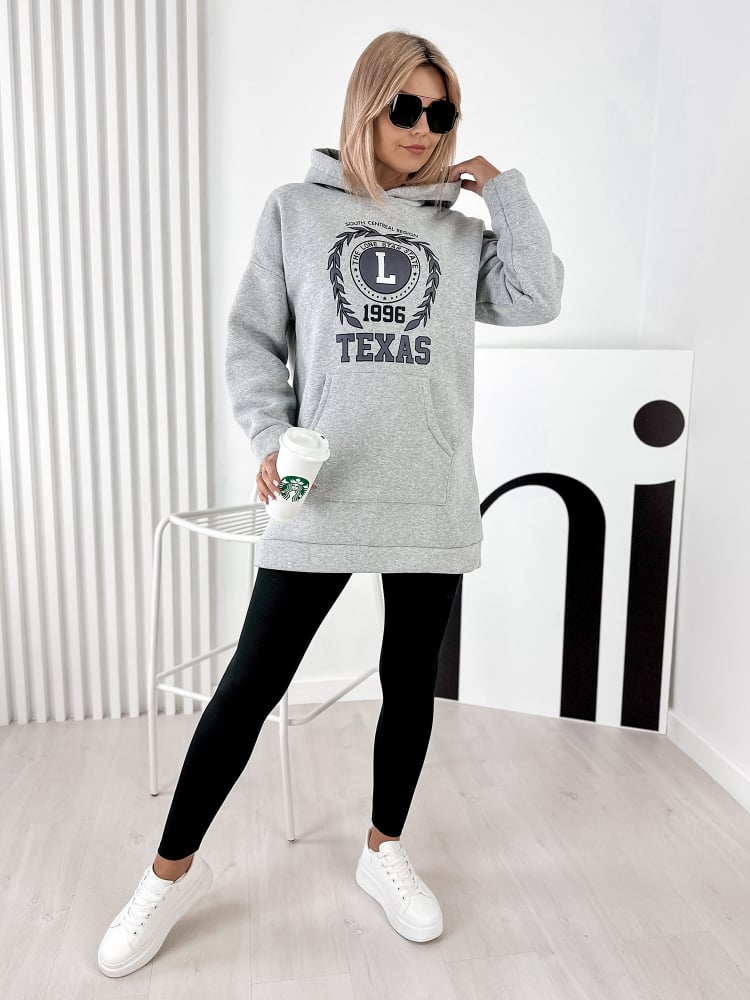 BLUZA TEXAS SZARA