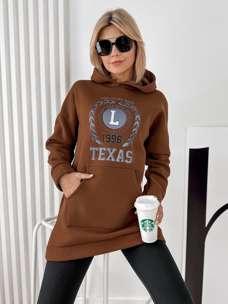 BLUZA TEXAS BRĄZOWA