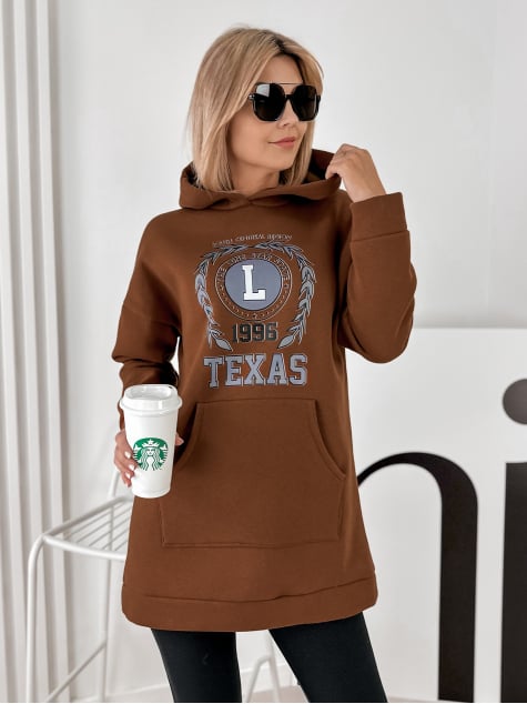 BLUZA TEXAS BRĄZOWA