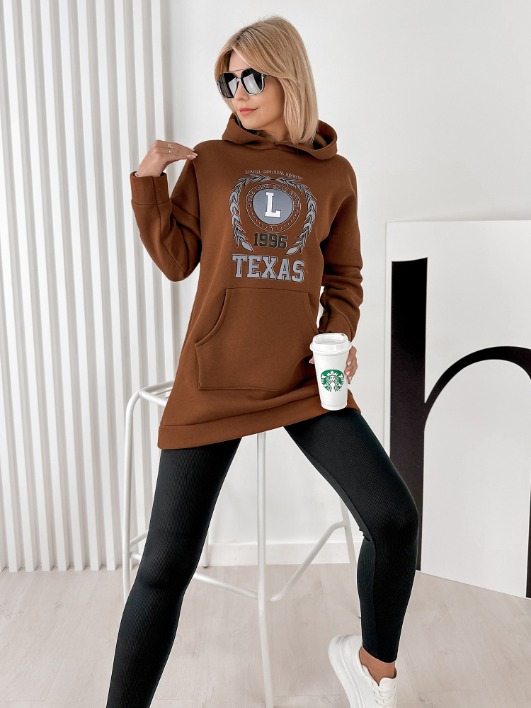 BLUZA TEXAS BRĄZOWA