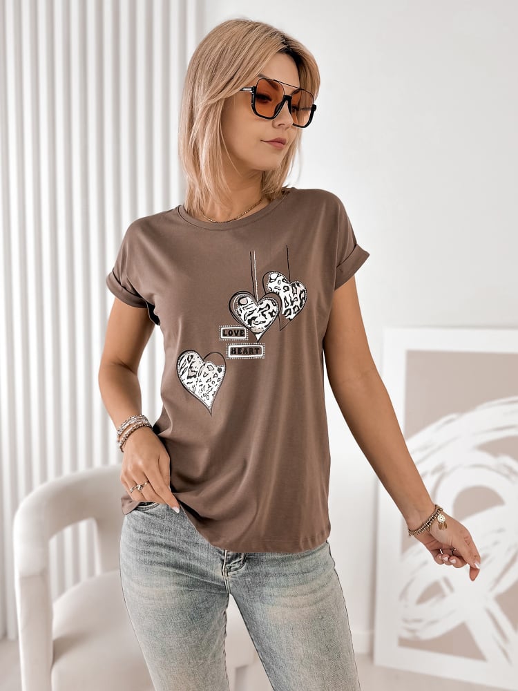 BLUZKA MINOVA BRĄZOWA