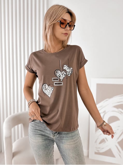 BLUZKA MINOVA BRĄZOWA