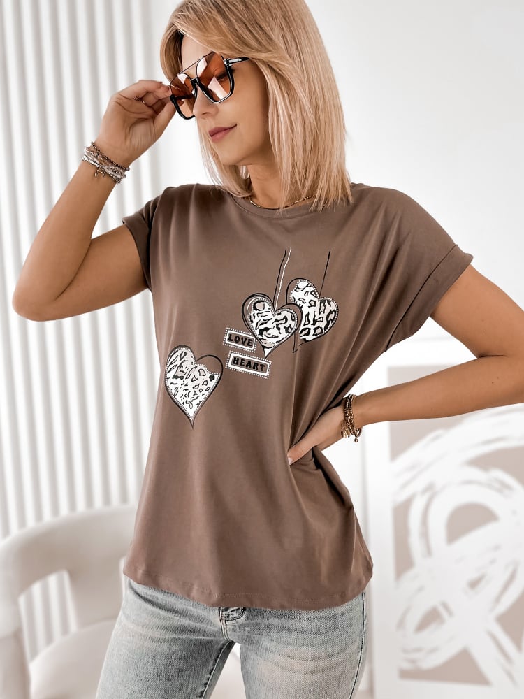 BLUZKA MINOVA BRĄZOWA