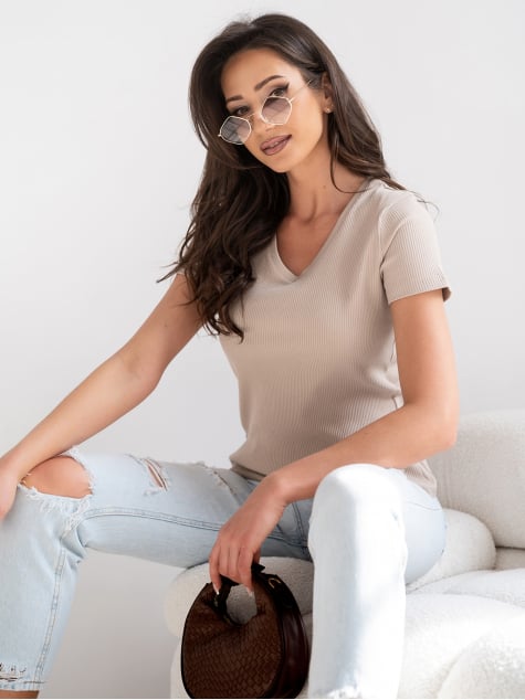 BLUZKA AIMEE BEŻOWA