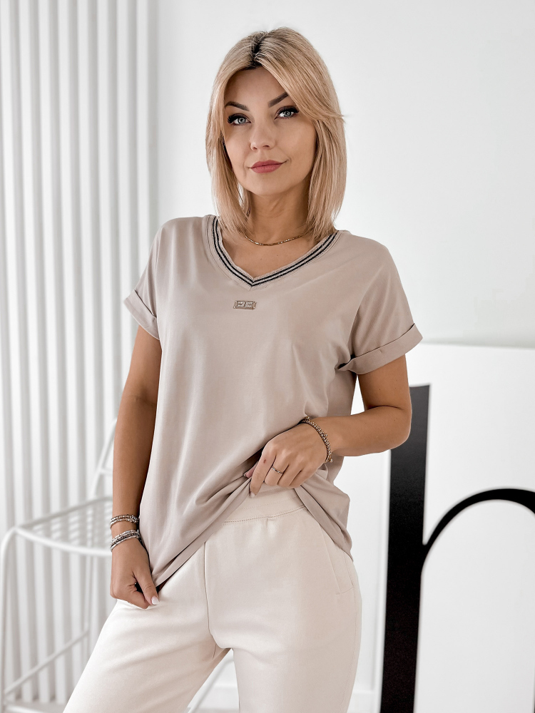 BLUZKA DIAMANTA BEŻOWA
