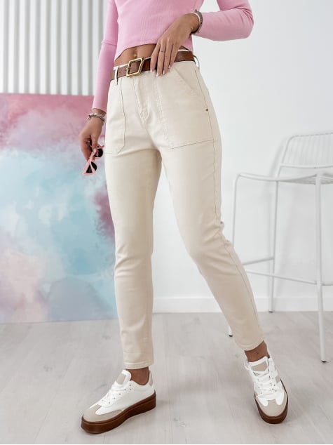 SPODNIE NEVERA BEŻOWE