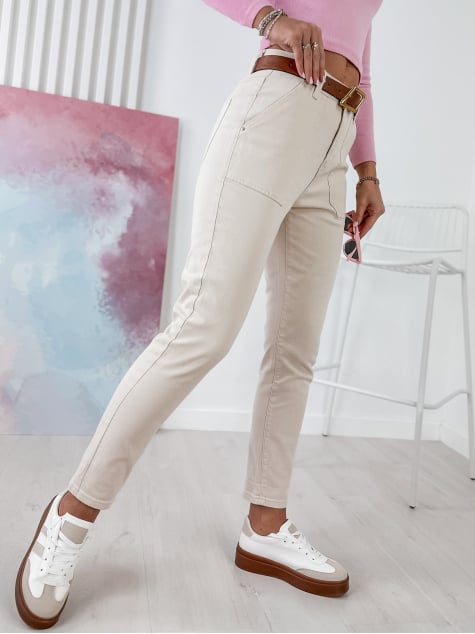 SPODNIE NEVERA BEŻOWE