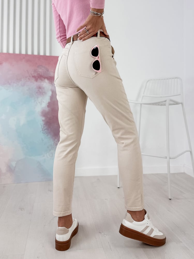 SPODNIE NEVERA BEŻOWE