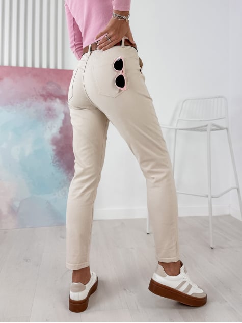 SPODNIE NEVERA BEŻOWE