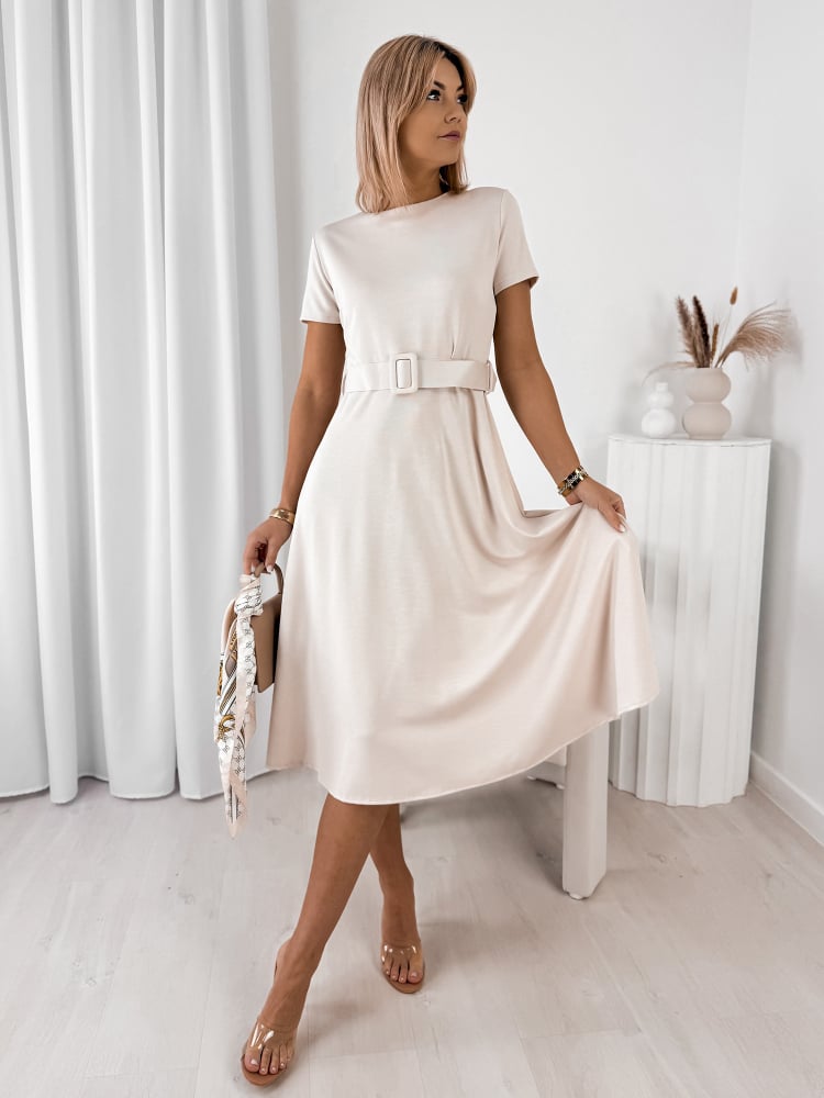 SUKIENKA DRASILLA BEŻOWA