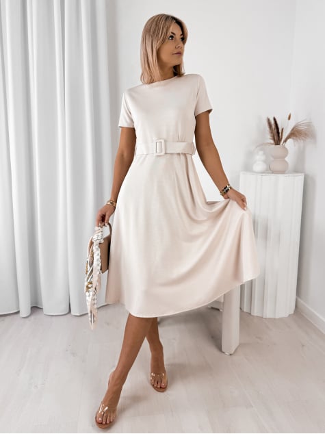 SUKIENKA DRASILLA BEŻOWA