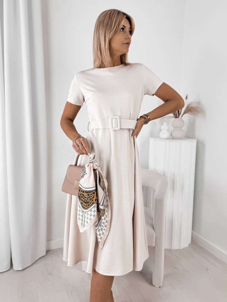 SUKIENKA DRASILLA BEŻOWA