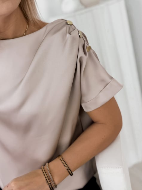 BLUZKA BINTHA BEŻOWA